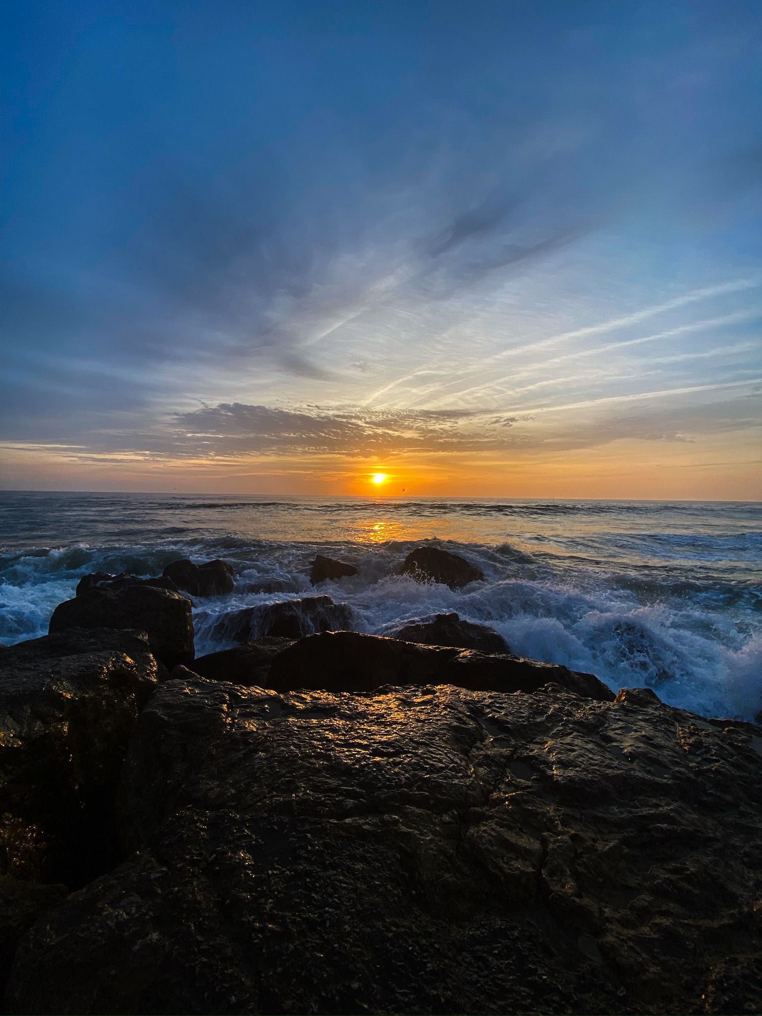 a sunset